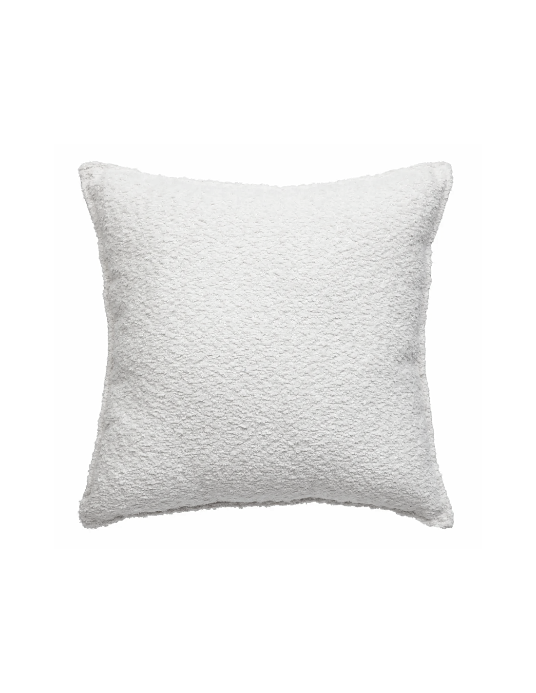 Cuscino bouclé "Saona" Bianco Avorio 45x45 cm Atmosphera