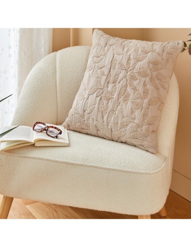 Cuscino jacquard "Lehto" 50x50 cm Beige Atmosphera
