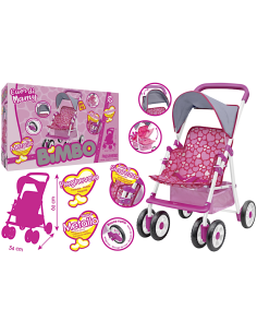 PASSEGGINO 43012 METALLO 34X50X62CM PIEGHEVOLE