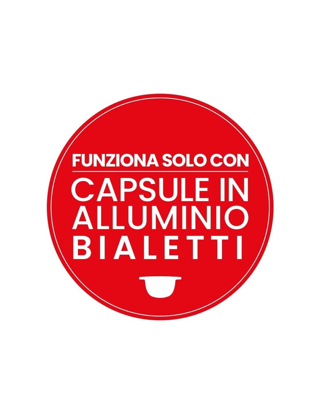 Bialetti Mignon Macchina Caffè Espresso Capsule Originali Nero