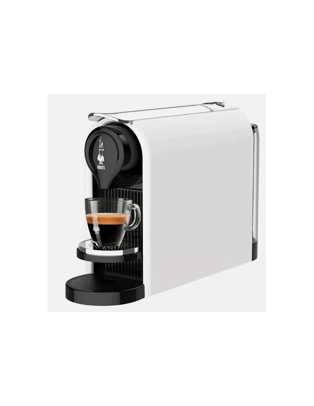 Bialetti Gioia Plus Macchina da Caffè Automatica + 48 Capsule, Bianco