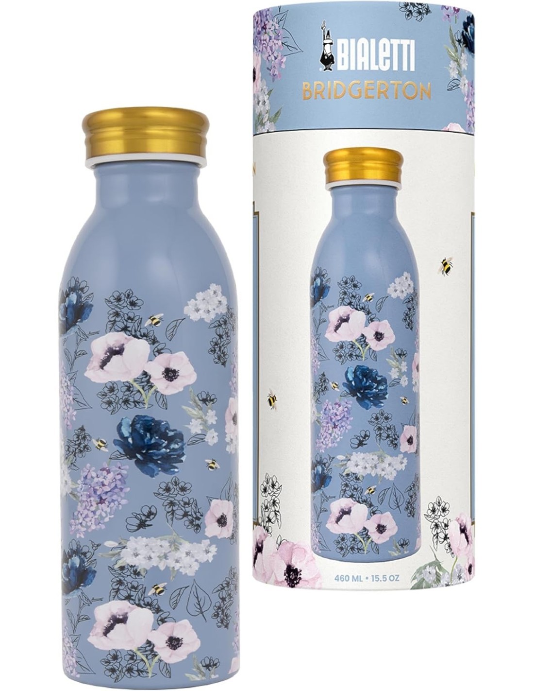 Bialetti Bottiglia Termica Bridgerton 460 ml – Acciaio Inossidabile