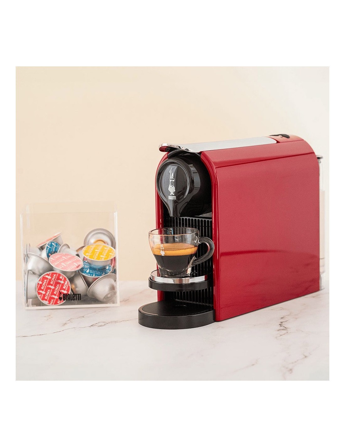 Bialetti CF92 Gioia Plus Rosso Intenso – Macchina per Caffè a Capsule 0,5 L