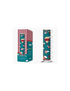 Set 6 tazzine impilabili Mongolfiera Natale Bialetti linea Winter Wonderland