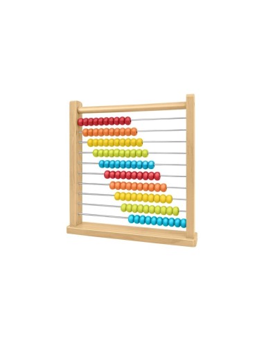 PRIMO ABACO, PALLOTTOLIERE IN LEGNO, COLORATO, GIOCO EDUCATIVO