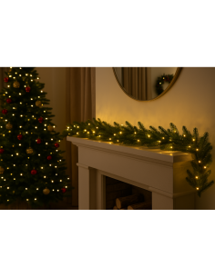 Ramo di Natale Abete Alpino Prelit LFA 270xø35cm, 100 LED Bianco Caldo, 252 Punte PE,  La magia di natale per decorazioni