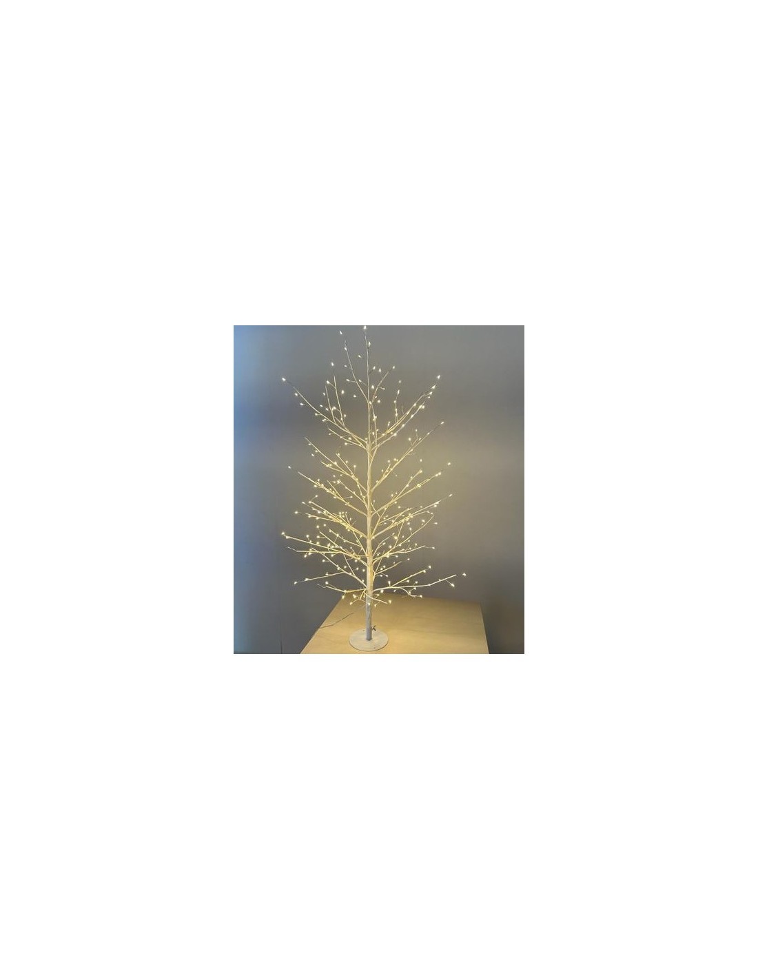 Albero Ramo Tiglio Bianco 60cm con 160 MicroLED FlashLED