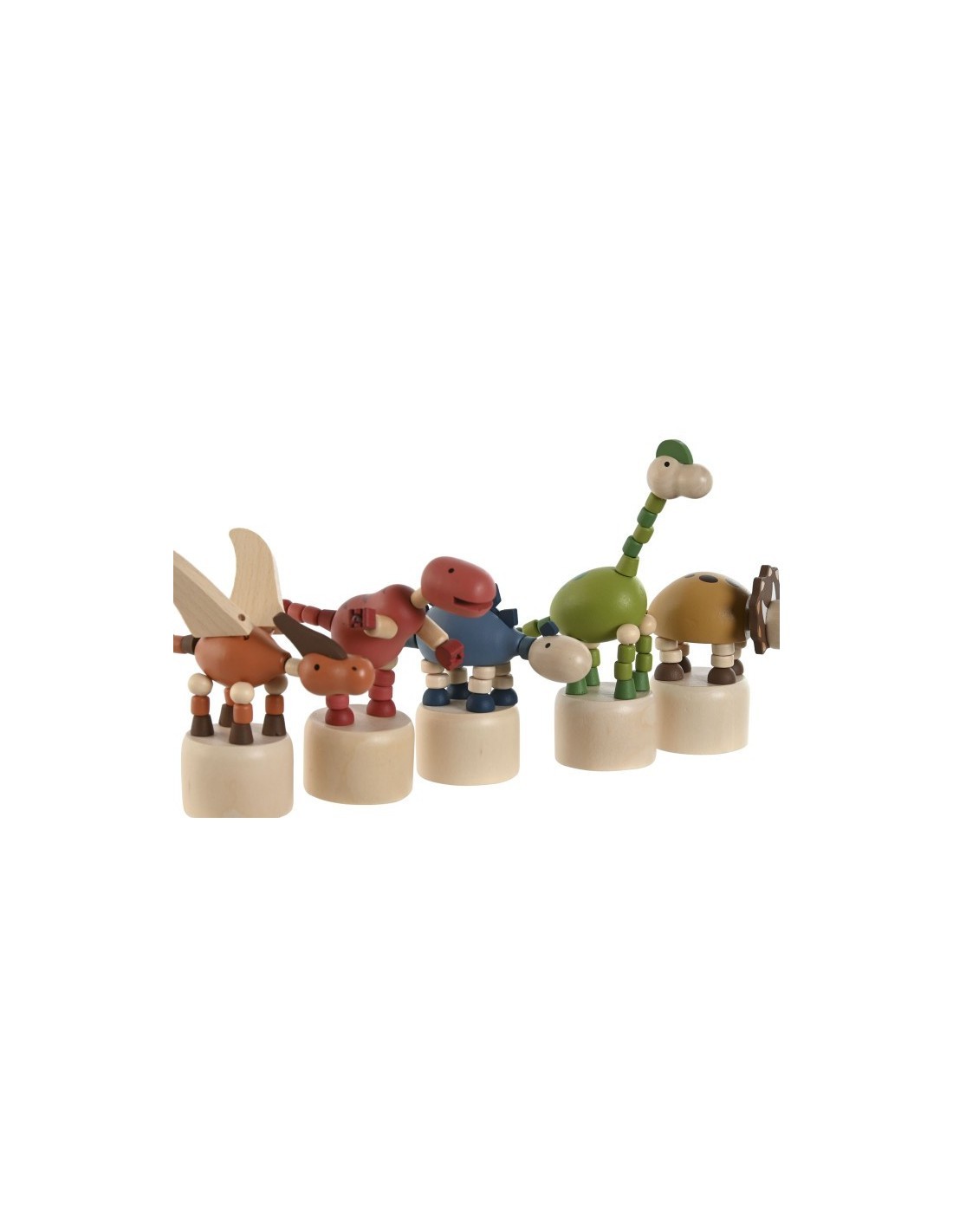 DINOSAURI IN LEGNO 8X14X11CM, GIOCATTOLO  ASSORTITO PER BAMBINI