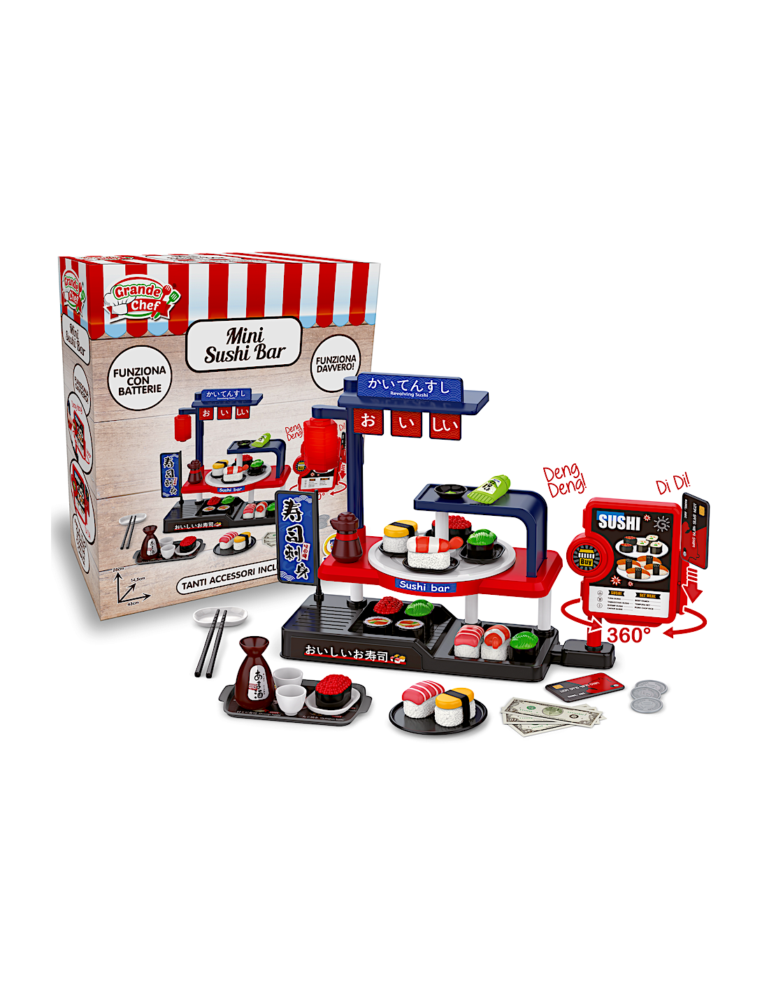 MINI SUSHI BAR CON ACCESSORI-GRANDE CHEF