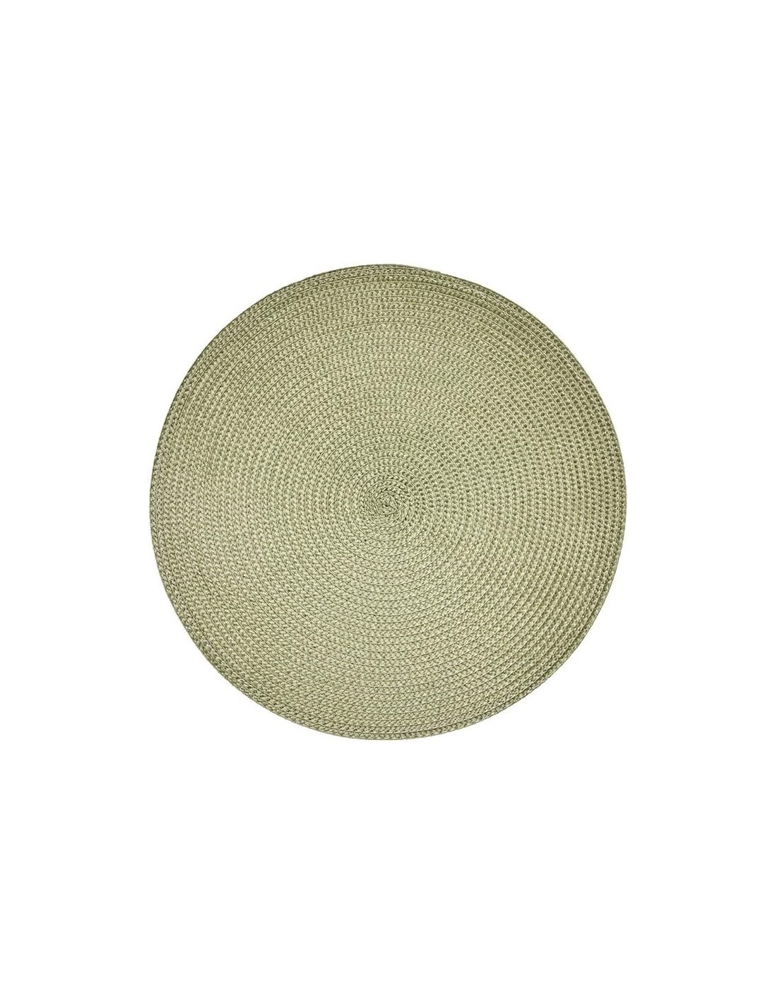Tovaglietta Tresse verde oliva Ø38 cm – Atmosphera