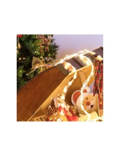 Cascata di Natale 900 MicroLED H300cm, FlashLED Diamond, Bianco Caldo, 15 Stringhe, Cavo Argento, Uso Interno Esterno
