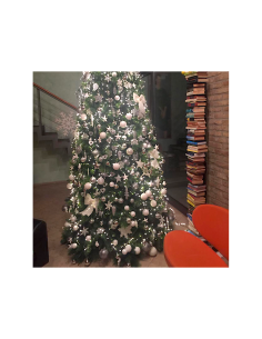 Catena di Natale MiniCluster Musicale PIR 20m, 1000 LED Bianco Caldo, Giochi di Luce, Melodie Natalizie, Sensore Movimento