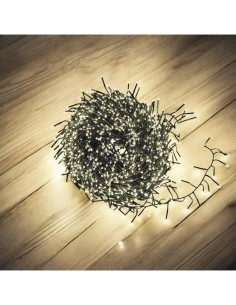 Catena di Natale Festone MiniCluster Plus 20m, 1000 MiniLED Bianco Caldo, Giochi di Luce, Timer 8h, Cavo Verde