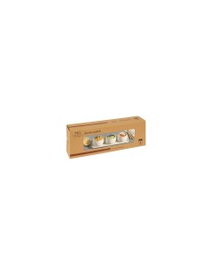 Set aperitivo Nora 4 pezzi in stoneware bianco caldo – Atmosphera