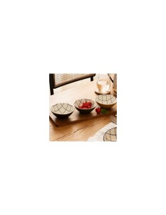 Set aperitivo "Family Corner" 4 pezzi in ceramica e acacia – Atmosphera