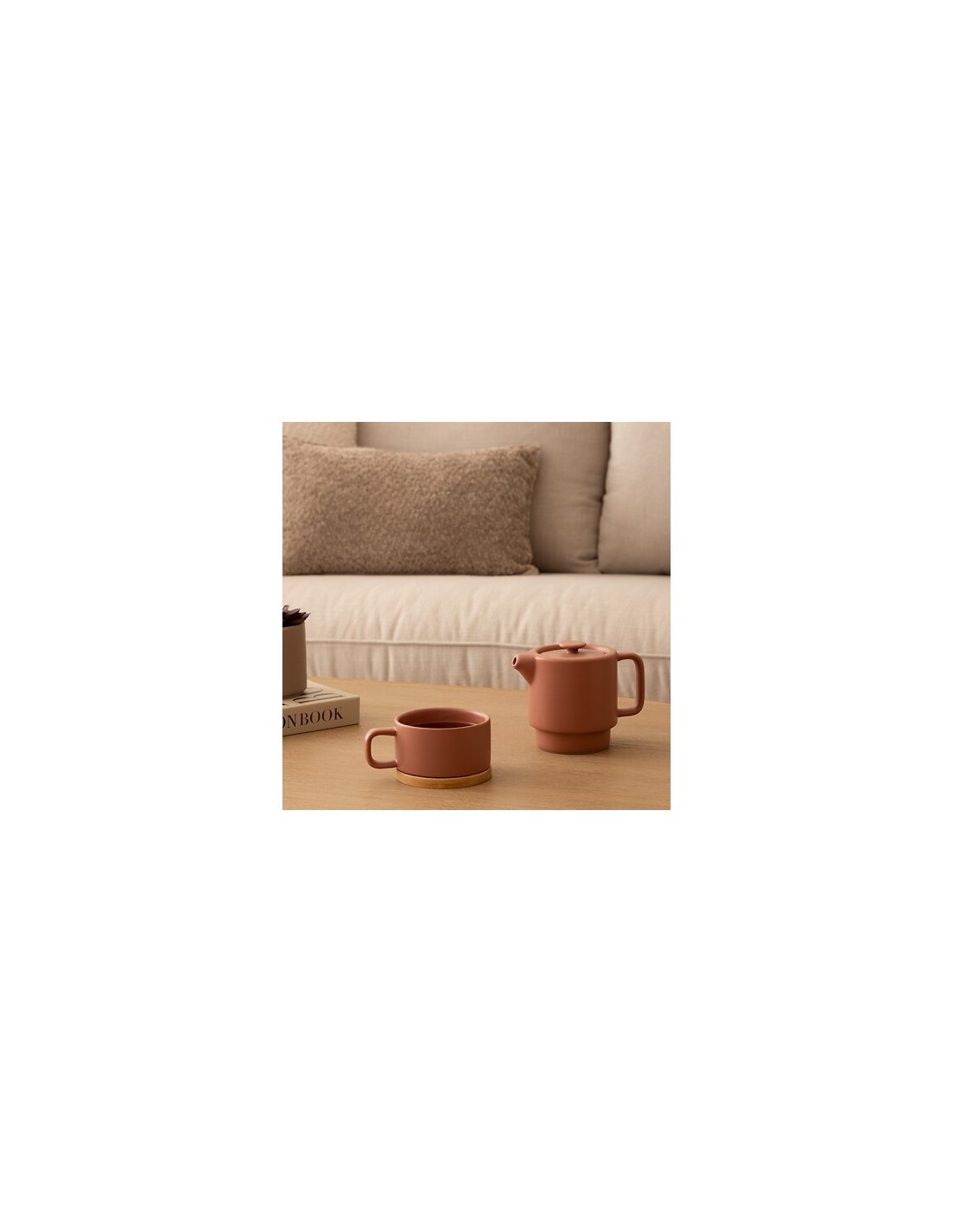 THEIERA 160724B NATURAL C/TAZZA TERRACOTTA su TreG Ingrosso