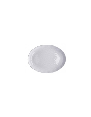 Vassoio ovale in melamina bianca 40 x 30 cm – Robusto e leggero