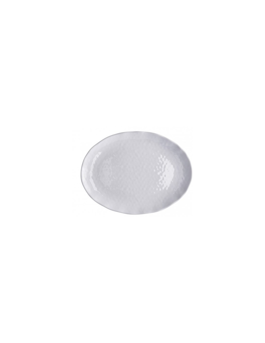 Vassoio ovale in melamina bianca 40 x 30 cm – Robusto e leggero