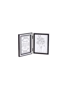 Portafoto 2 cornici 13 x 18 cm in MDF pieghevole – Elegante e pratico