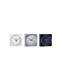 Orologio sveglia 111826 plastica/alluminio D16,5 cm – Colori assortiti