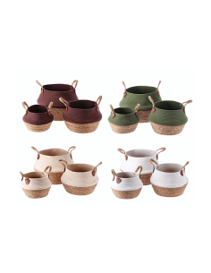 Cestino in alga e cotone – 33 x 23 cm assortito