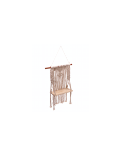 Mensola 109747 – Cotone e legno 30 x 15 x 80 cm da appendere