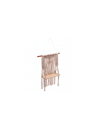 Mensola 109747 – Cotone e legno 30 x 15 x 80 cm da appendere