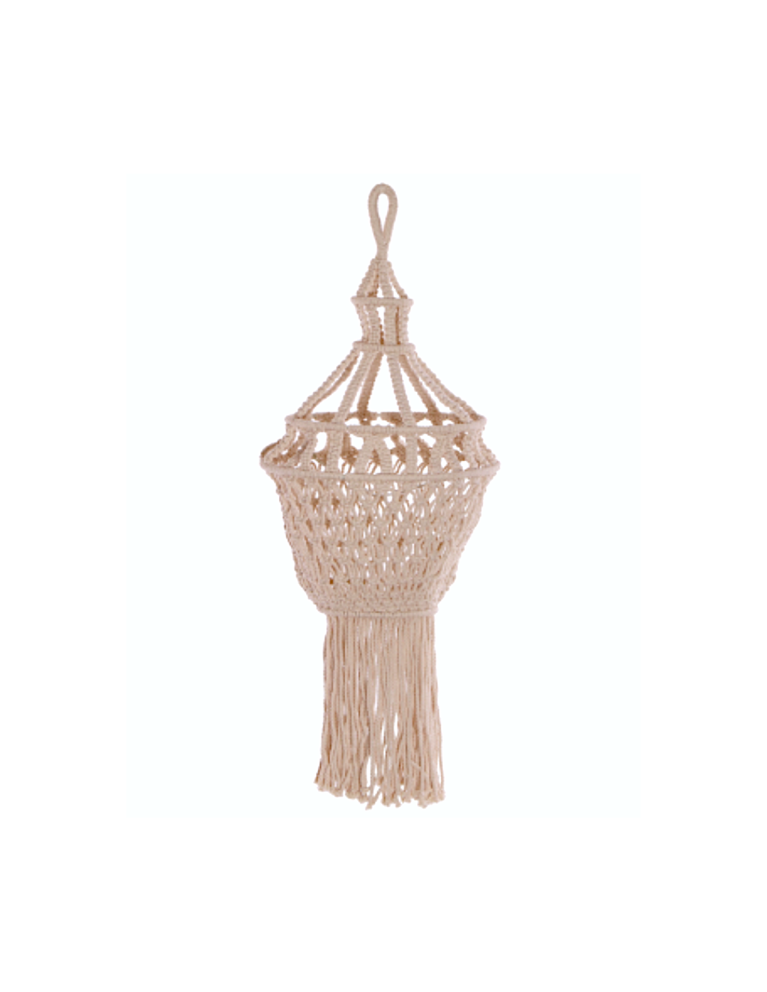 Paralume Cotone e Ferro 30x60 cm per Lampada E27