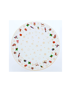 PIATTO PANETTONE 28CM TOYS NATALE
