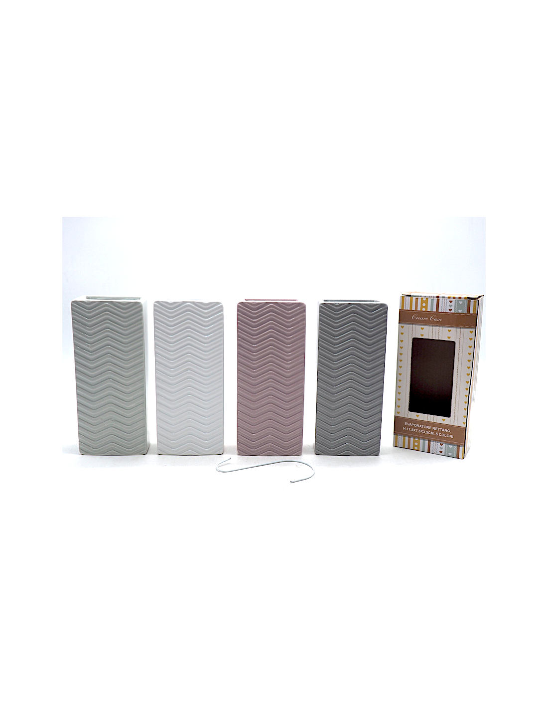 EVEPORATORE RETTANGOLARE ASSORTITO 18X7X3CM