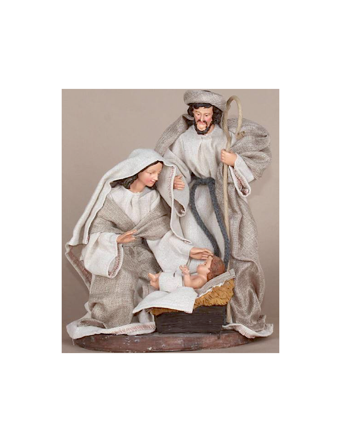NATIVITA' 3PZ VESTE STOFFA 30X22X18CM