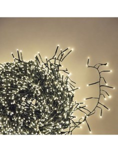Catena di Natale Festone MiniCluster Plus 50m, 2500 MiniLED Bianco Caldo, Giochi di Luce, Timer 8h, Cavo Verde