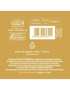 GUSTA CLASSICO 65 CAPSULE su TreG Ingrosso