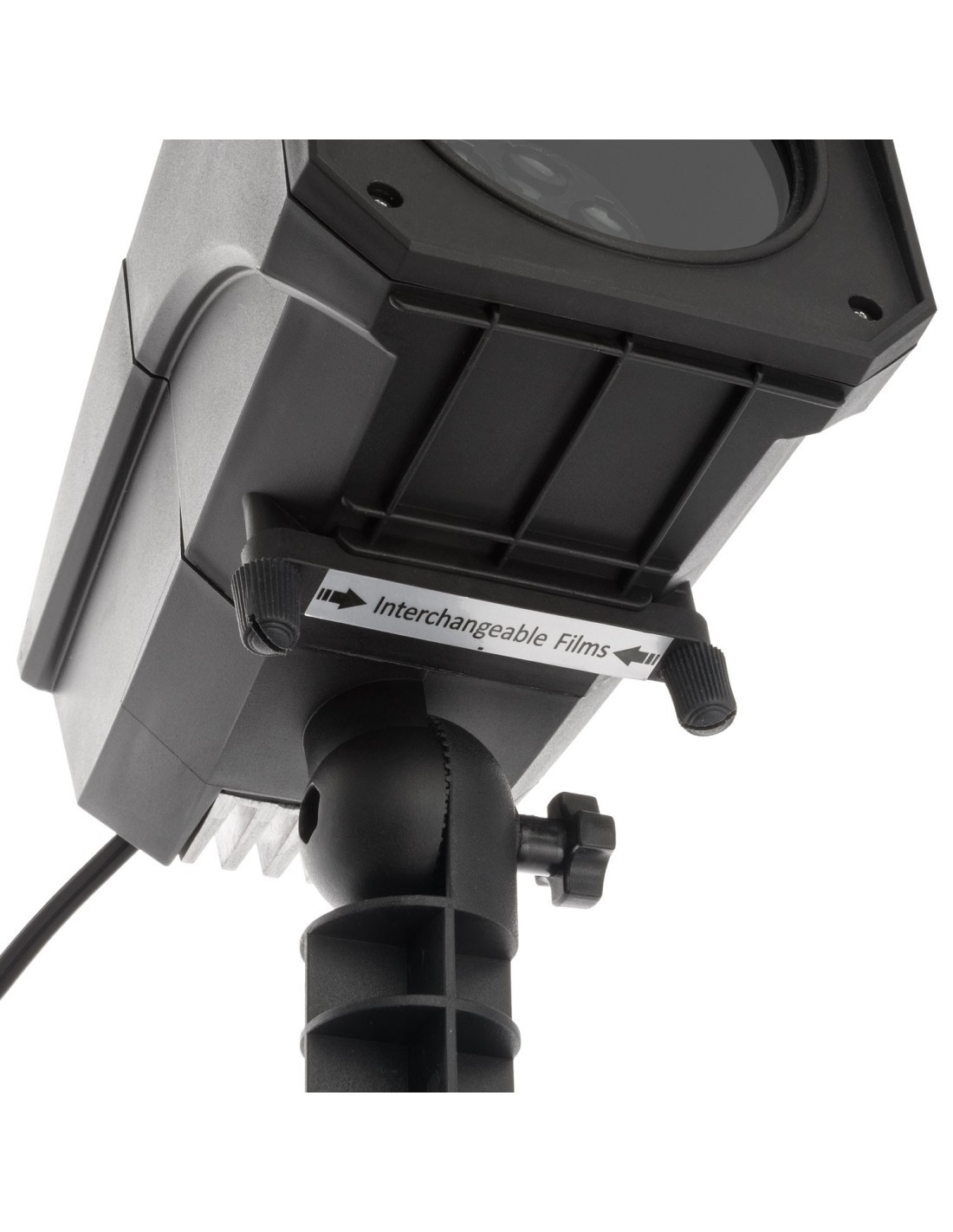 Proiettore Garden LED Oscar, 12 Soggetti Intercambiabili, Effetto Rotante, 4x3W LED Bianco, Esterno, Ø12m a 15m