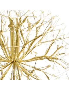 Ramo Sfera di Natale RICH Champagne ø30cm, 384 MicroLED Bianco Caldo e Bianco, FlashLED Diamond, Rami Modellabili