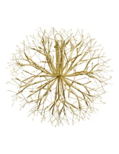 Ramo Sfera di Natale RICH Champagne ø30cm, 384 MicroLED Bianco Caldo e Bianco, FlashLED Diamond, Rami Modellabili