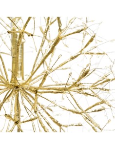 Ramo Sfera di Natale RICH Champagne ø40cm, 576 MicroLED Bianco Caldo e Bianco, FlashLED Diamond, Rami Modellabili