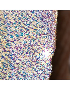 Renna di Natale 3D H45cm, Tessuto Bianco Iridescente, 20 LED Bianco Caldo SuperBright, Timer 8h, Batteria