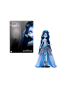 Monster High Skullector Emily – Sposa cadavere (JDR67) | Edizione Anniversario – Abito Gotico, Accessori, Stand