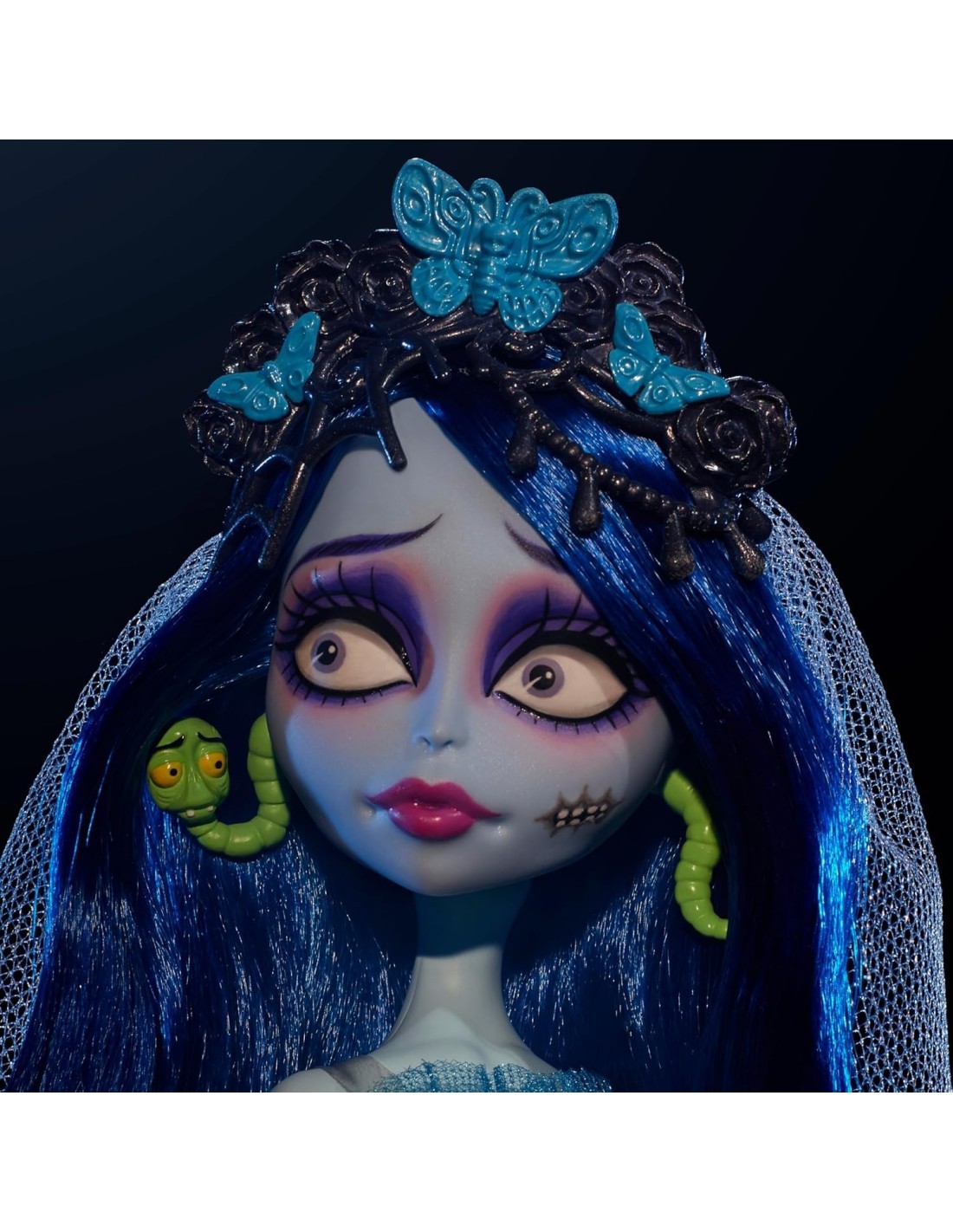 Monster High Skullector Emily – Sposa cadavere (JDR67) | Edizione Anniversario – Abito Gotico, Accessori, Stand
