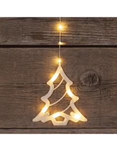 Ice Light di Natale Deco 475x115cm, 560 LED Bianco Caldo, Stelle e Alberi, 8 Giochi di Luce, Timer 8h