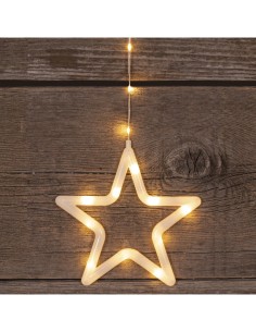 Ice Light di Natale Deco 475x115cm, 560 LED Bianco Caldo, Stelle e Alberi, 8 Giochi di Luce, Timer 8h