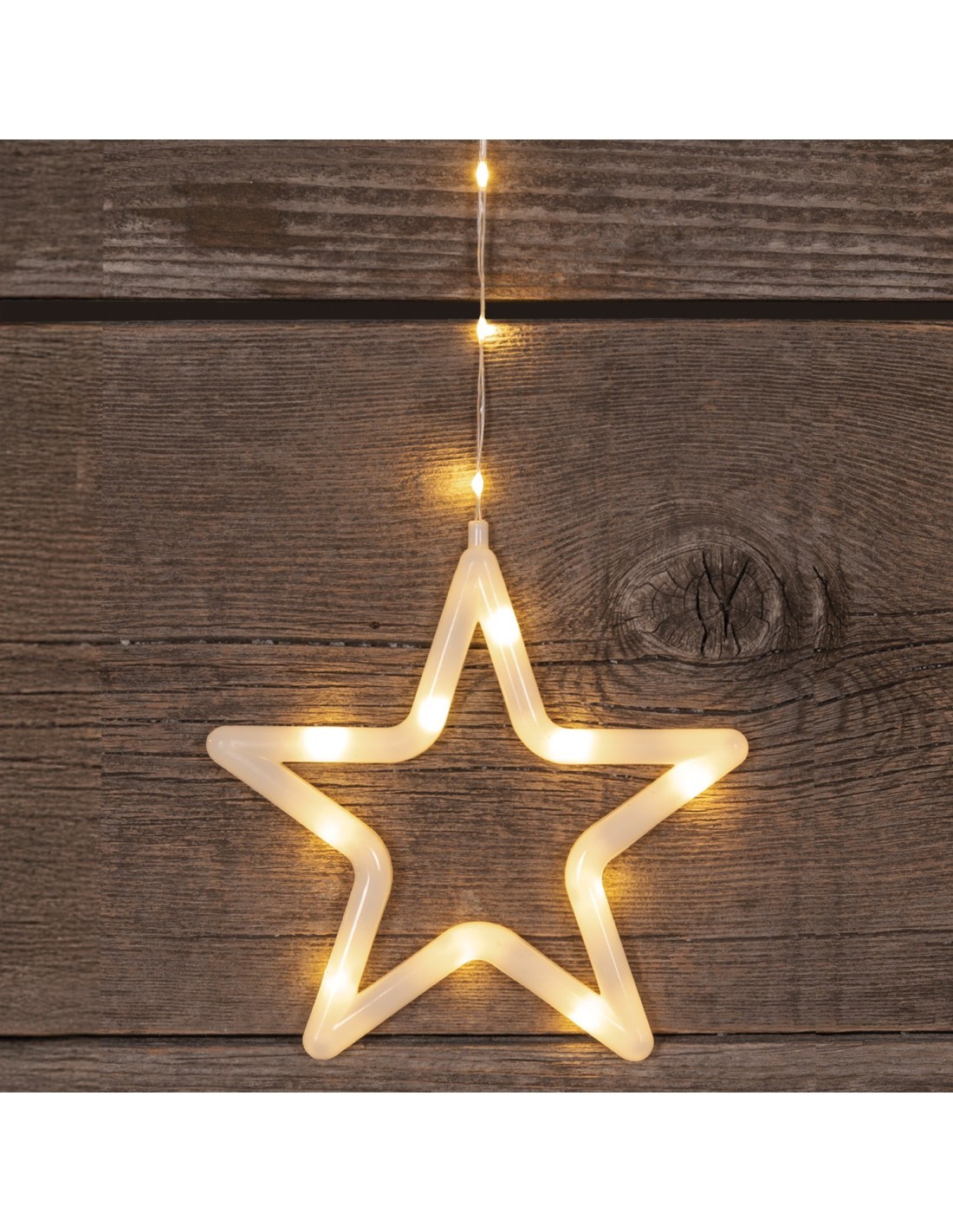 Ice Light di Natale Deco 475x115cm, 560 LED Bianco Caldo, Stelle e Alberi, 8 Giochi di Luce, Timer 8h