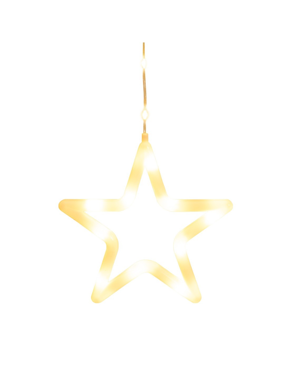 Ice Light di Natale Deco 475x115cm, 560 LED Bianco Caldo, Stelle e Alberi, 8 Giochi di Luce, Timer 8h