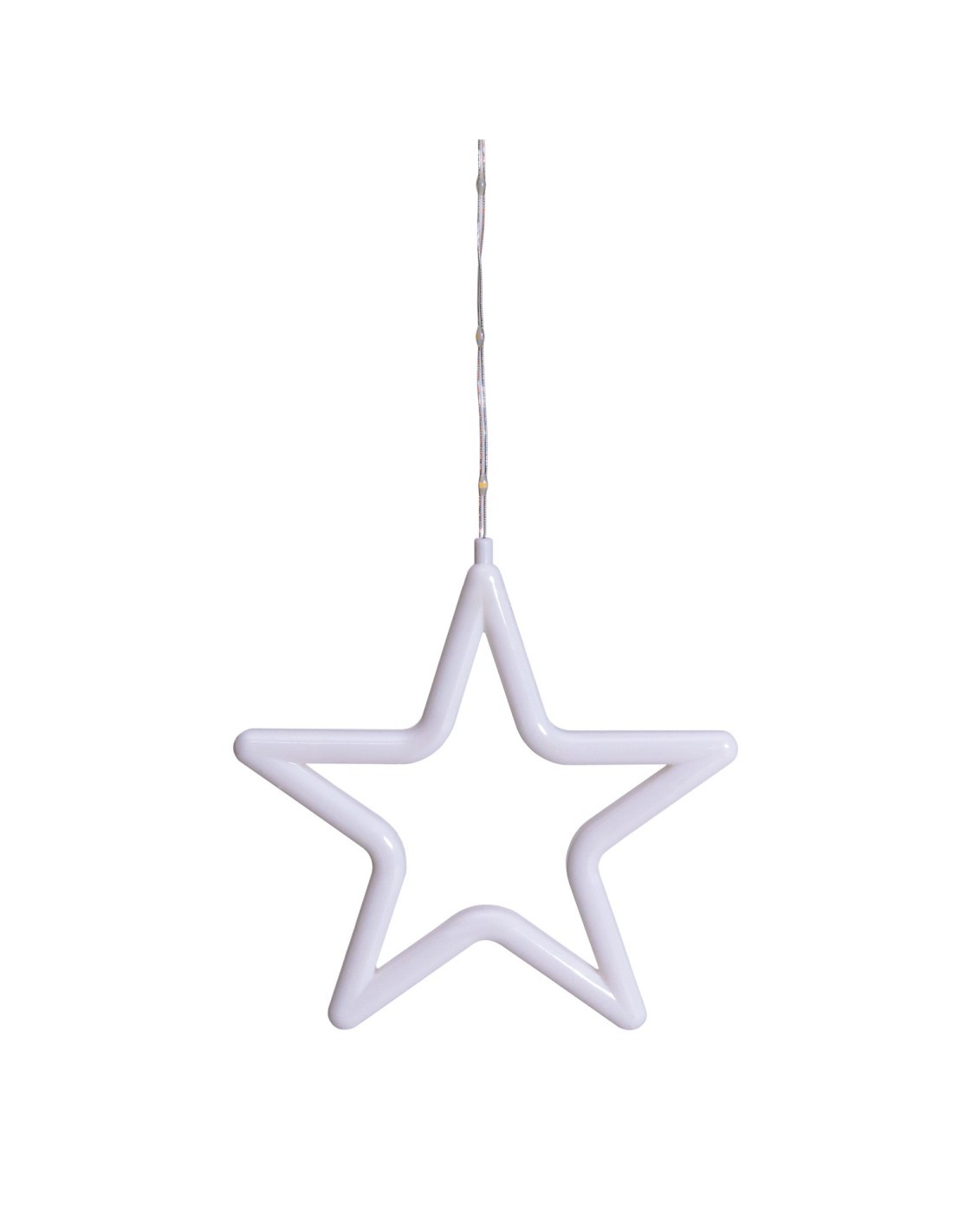 Ice Light di Natale Deco 475x115cm, 560 LED Bianco Caldo, Stelle e Alberi, 8 Giochi di Luce, Timer 8h