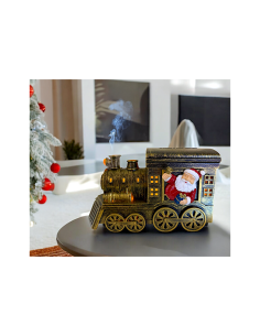 Aroma Diffuser di Natale Trenino 21cm, LED Bianco Caldo e Color, Music, 3 Funzioni, Batteria o Trasformatore