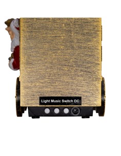 Aroma Diffuser di Natale Trenino 21cm, LED Bianco Caldo e Color, Music, 3 Funzioni, Batteria o Trasformatore