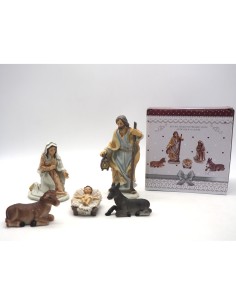 SET 5 SOGGETTI PRESEPE H11/15,5CM VESTE ANTICATA su TreG Ingrosso