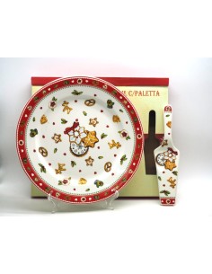 PIATTO PANETTONE 31CM CON PALETTA su TreG Ingrosso