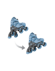 PATTINI DA APPRENDIMENTO BLU 2IN1 TAGLIA 30-33